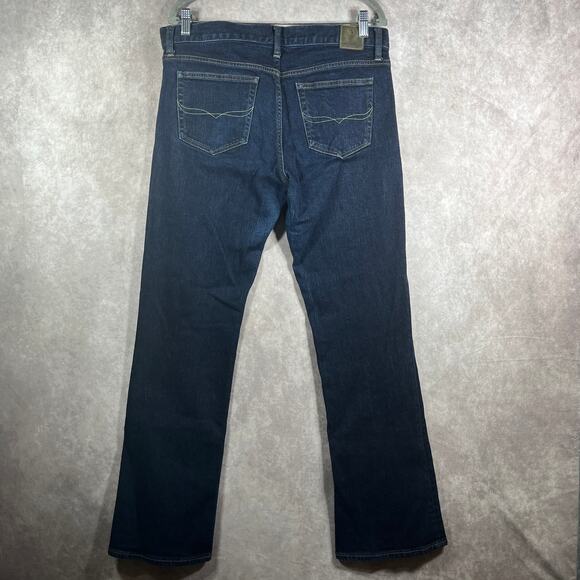 Ralph Lauren Jeans Womens 32 Blue Dark Wash Denim Classic Boot Mid Rise Stretch - Picture 7 of 13